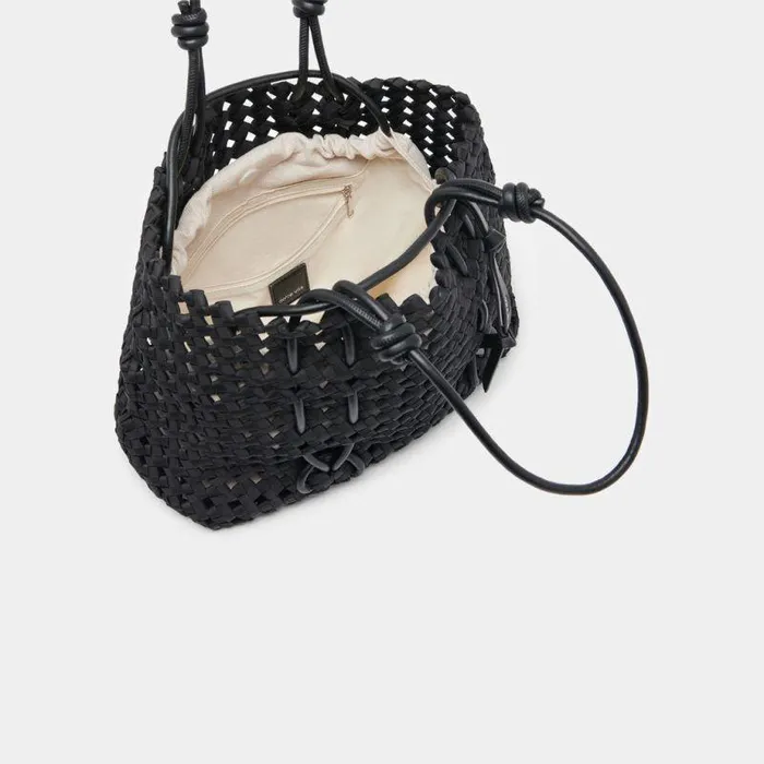 Handbags Shop Dolce Vita Logan Tote Black Woven Black Woven