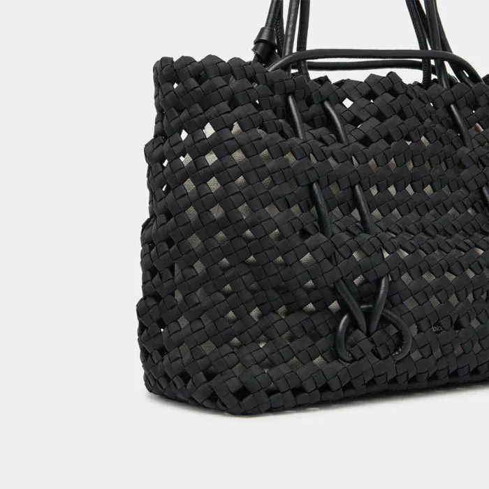 Handbags Shop Dolce Vita Logan Tote Black Woven Black Woven