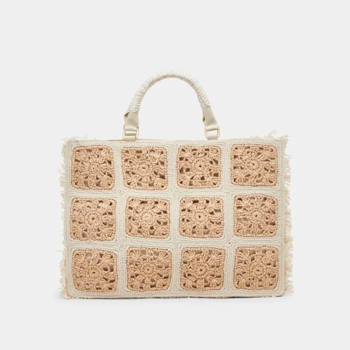 Handbags Shop Dolce Vita Lottie Tote Natural Pearl Raffia Natural Pearl Raffia