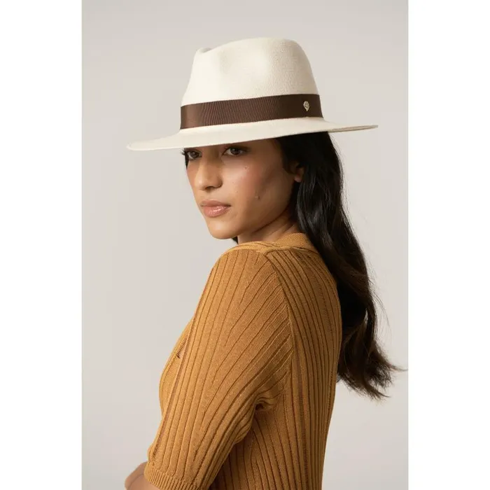 Hats Fedora Helen Kaminski Vitoria Chalk Nutshell