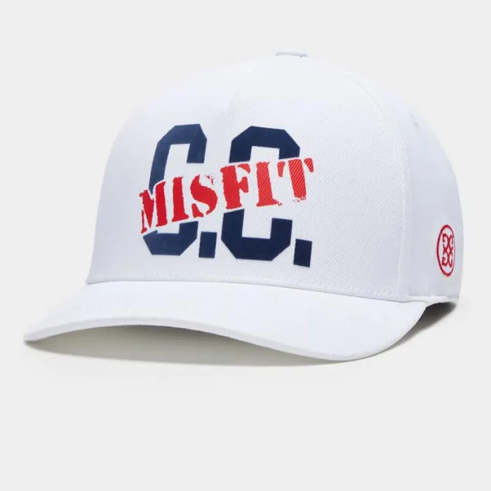 Hats Men GFORE CC MISFIT STRETCH TWILL SNAPBACK HAT Snow