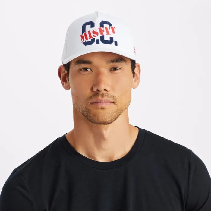 Hats Men GFORE CC MISFIT STRETCH TWILL SNAPBACK HAT Snow