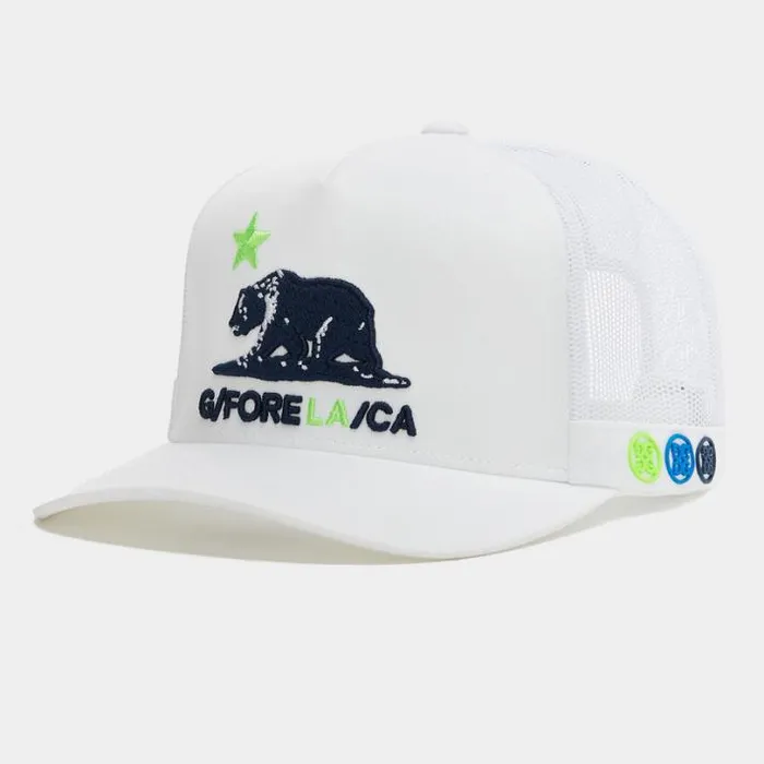 Hats Men GFORE CALIFORNIA INTERLOCK KNIT TRUCKER HAT Snow