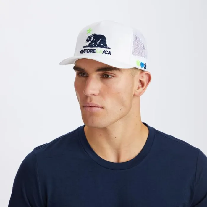 Hats Men GFORE CALIFORNIA INTERLOCK KNIT TRUCKER HAT Snow