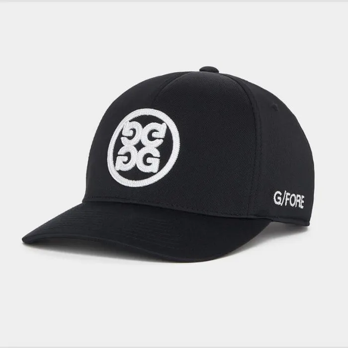 Hats Men GFORE CIRCLE G039S STRETCH TWILL SNAPBACK HAT Onyx