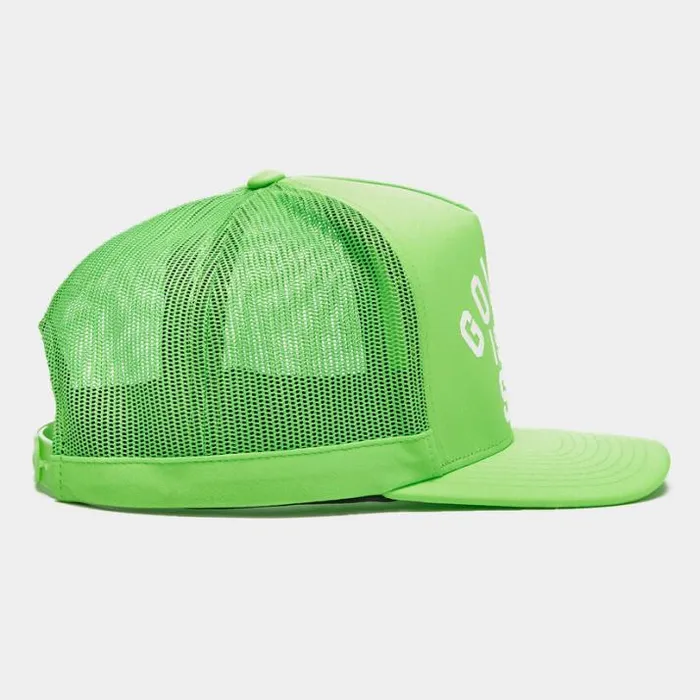 Hats Men GFORE GOLFING IS THE SHT INTERLOCK KNIT TRUCKER HAT Gecko
