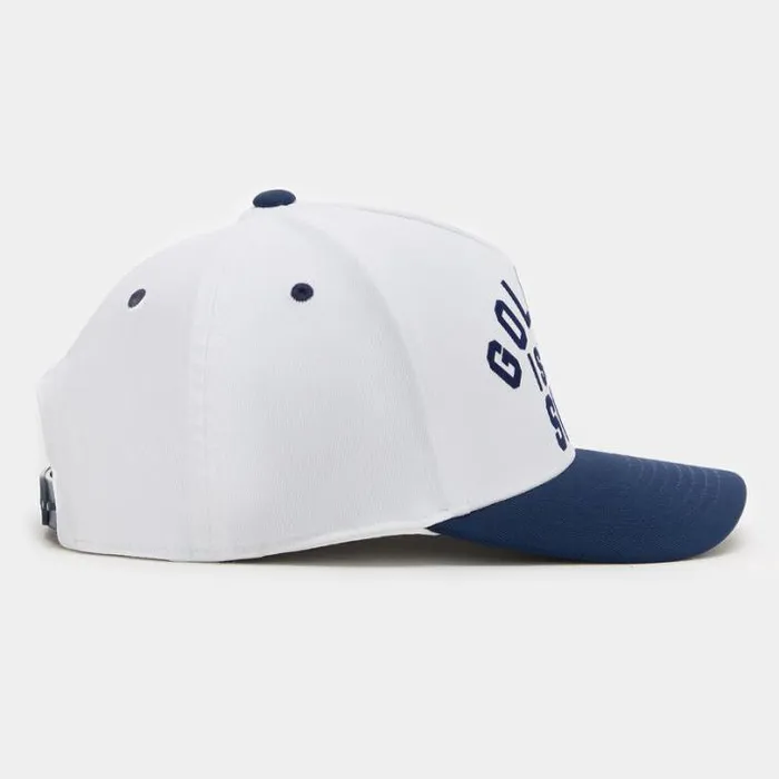 Hats Men GFORE GOLFING IS THE SHT STRETCH TWILL SNAPBACK HAT Snow