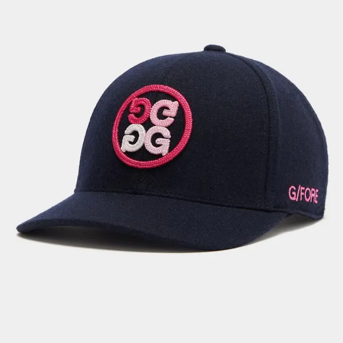 Hats Men GFORE GRADIENT CIRCLE G039S FELT SNAPBACK HAT Twilight