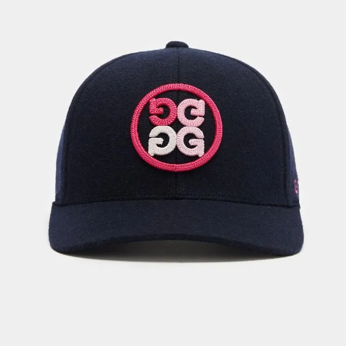 Hats Men GFORE GRADIENT CIRCLE G039S FELT SNAPBACK HAT Twilight