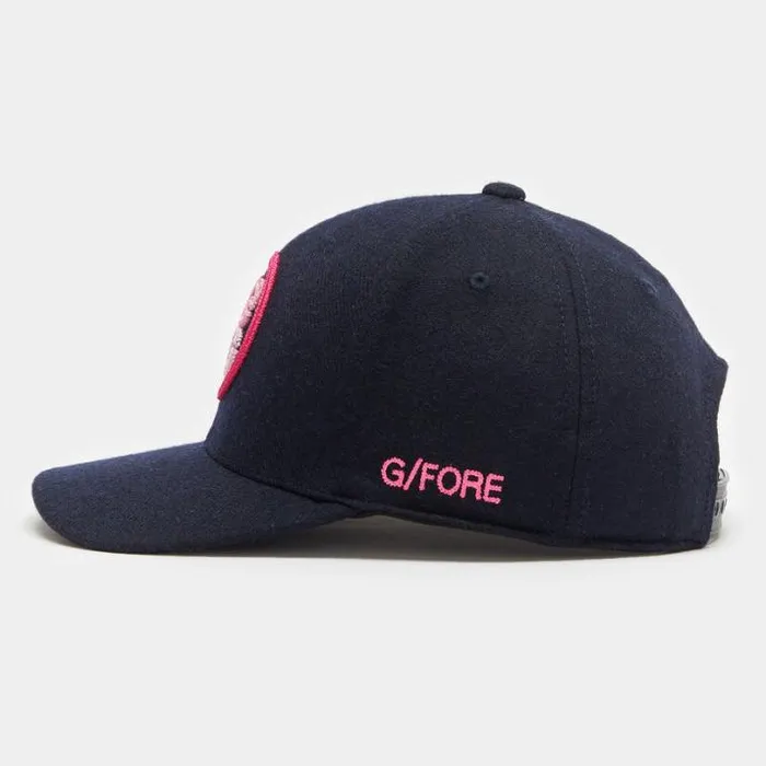 Hats Men GFORE GRADIENT CIRCLE G039S FELT SNAPBACK HAT Twilight