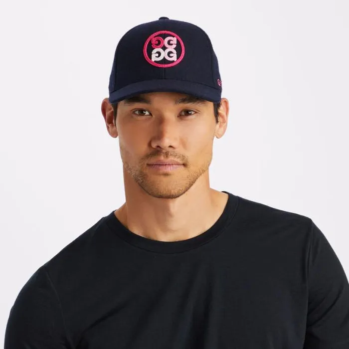 Hats Men GFORE GRADIENT CIRCLE G039S FELT SNAPBACK HAT Twilight