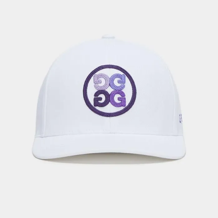 Hats Men GFORE GRADIENT CIRCLE G039S STRETCH TWILL SNAPBACK HAT Snow