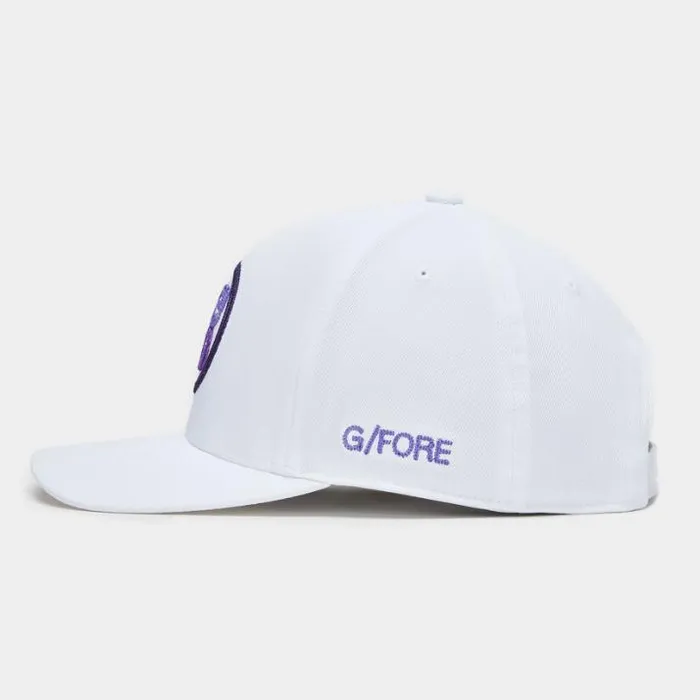 Hats Men GFORE GRADIENT CIRCLE G039S STRETCH TWILL SNAPBACK HAT Snow