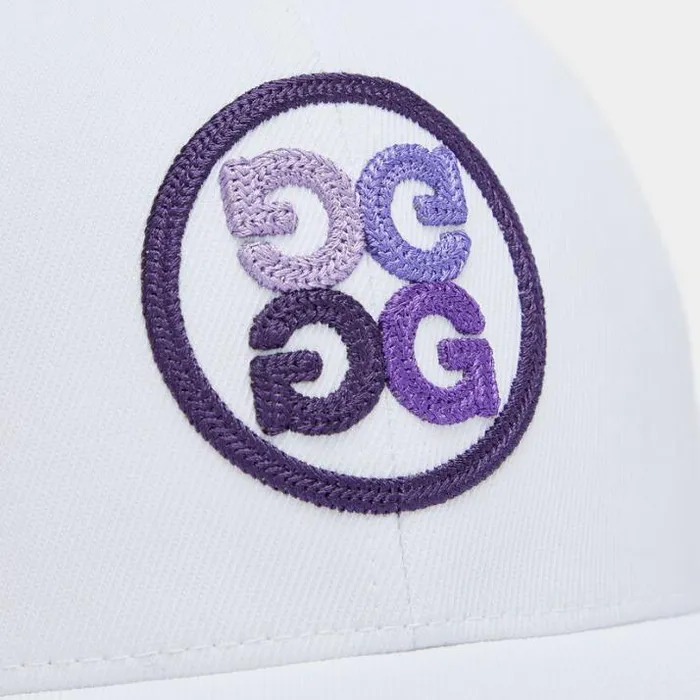 Hats Men GFORE GRADIENT CIRCLE G039S STRETCH TWILL SNAPBACK HAT Snow
