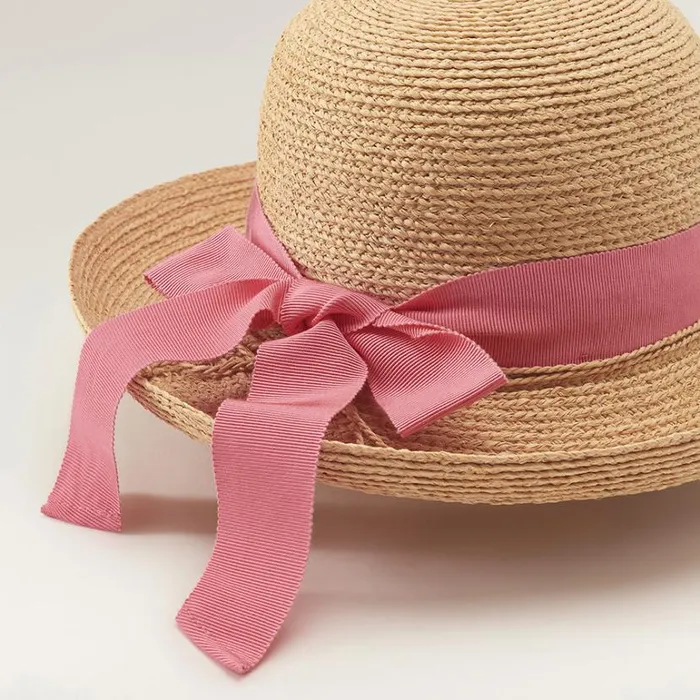 Hats Round Crown Helen Kaminski Newport Sb Naturalhot Pink