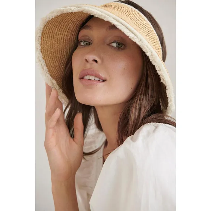 Hats UPF 50 Helen Kaminski Aleeya 9 Fringe Natural