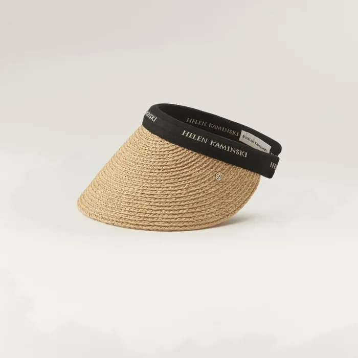 Hats Visors Helen Kaminski Bianca 12 Naturalblack Logo