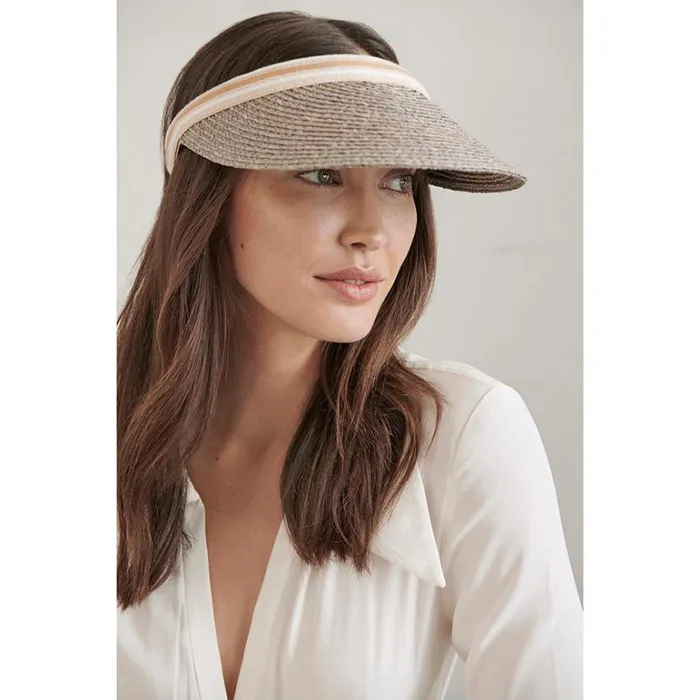 Hats Visors Helen Kaminski Bianca Eclipse Melangenougat Stripe