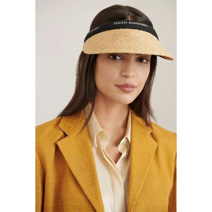 Hats Visors Helen Kaminski Bianca Naturalblack Logo