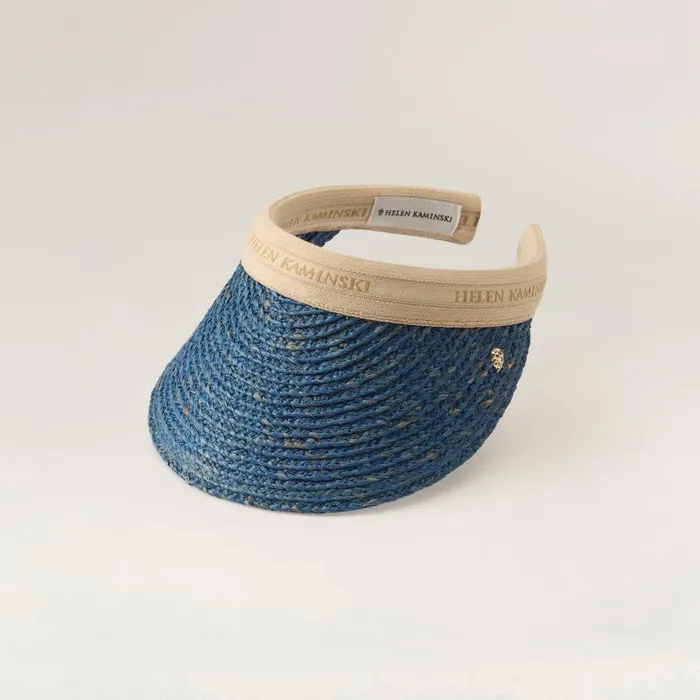 Hats Visors Helen Kaminski Bianca Sapphire Natural Logo