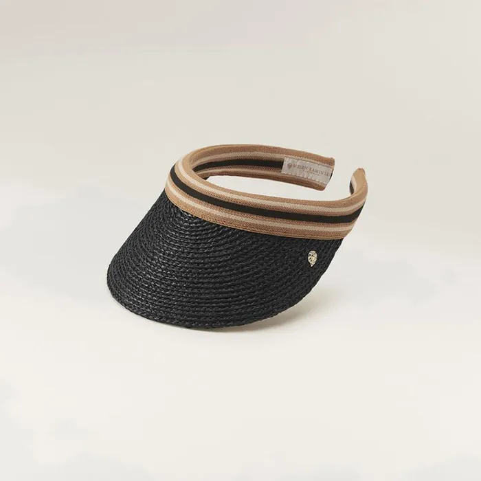 Hats Visors Helen Kaminski Marina Charcoalblack Stripe