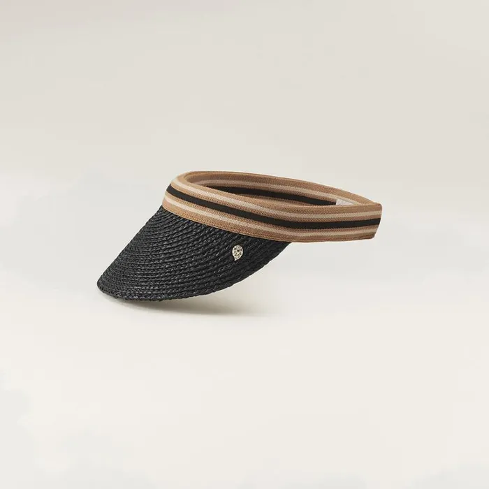Hats Visors Helen Kaminski Marina Charcoalblack Stripe