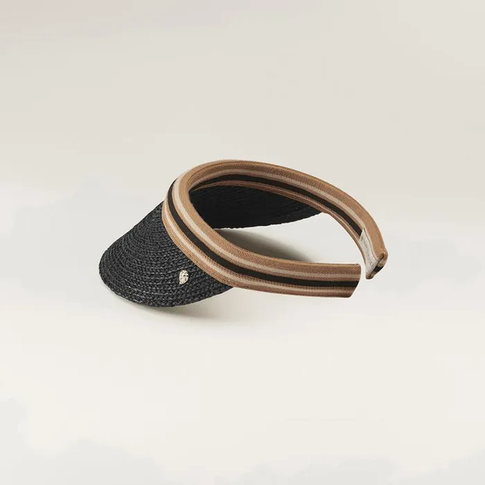 Hats Visors Helen Kaminski Marina Charcoalblack Stripe