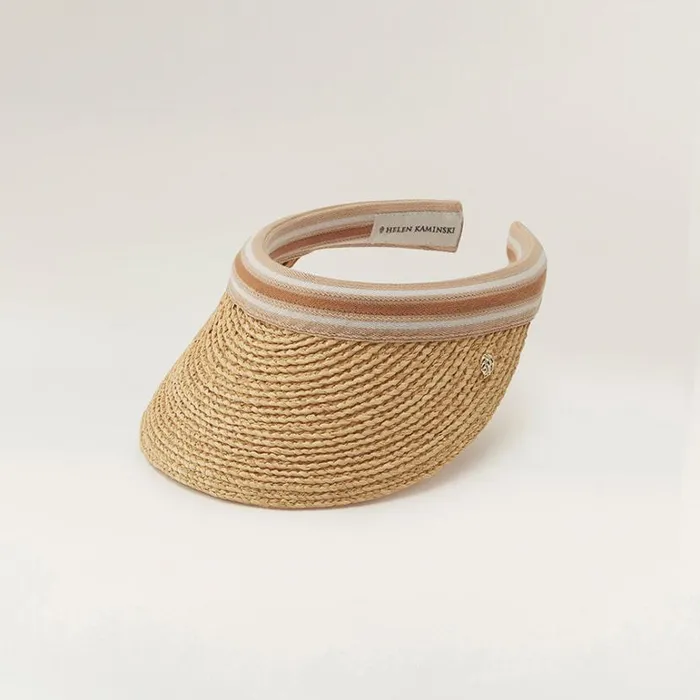 Hats Visors Helen Kaminski Marina Naturalnougat Stripe