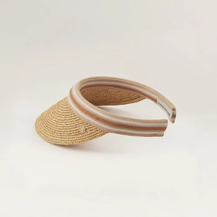 Hats Visors Helen Kaminski Marina Naturalnougat Stripe