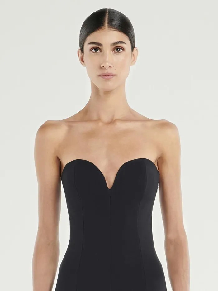 Heart Shape Baily Jumpsuit Black Women Wolford Trousers and Jumpsuits