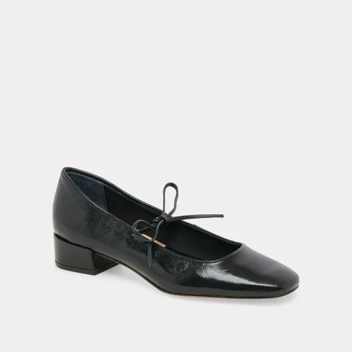 Heels Shop Dolce Vita Ardien Heels Midnight Crinkle Patent Midnight Crinkle Patent