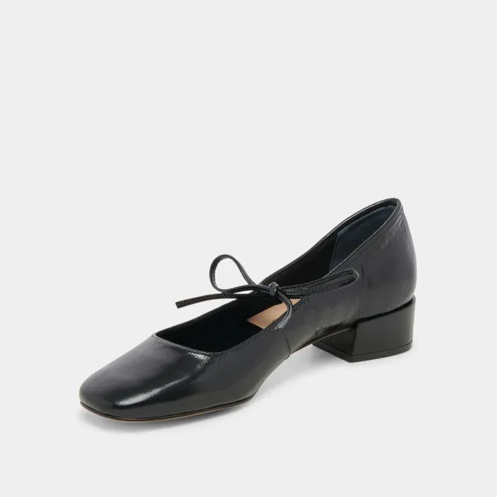Heels Shop Dolce Vita Ardien Heels Midnight Crinkle Patent Midnight Crinkle Patent