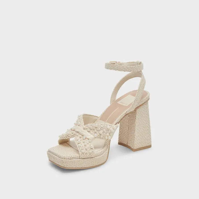 Heels Shop Dolce Vita Aries Vanilla Pearl Heels Women039s Vanilla Pearl Chunky Heels Vanilla Pearls