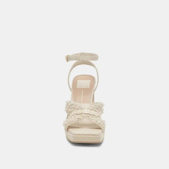 Heels Shop Dolce Vita Aries Vanilla Pearl Heels Women039s Vanilla Pearl Chunky Heels Vanilla Pearls