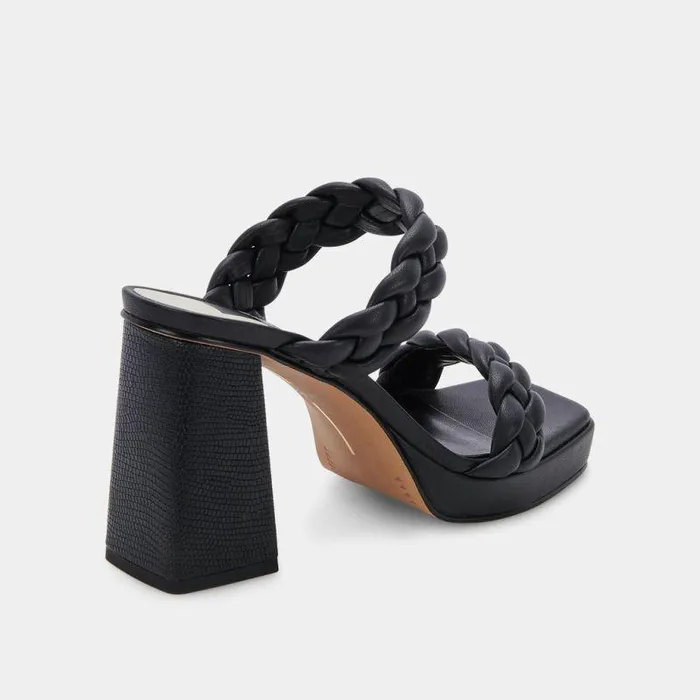 Heels Shop Dolce Vita Ashby Platform Heels Black Stella Black Stella Heeled Sandals Black Stella
