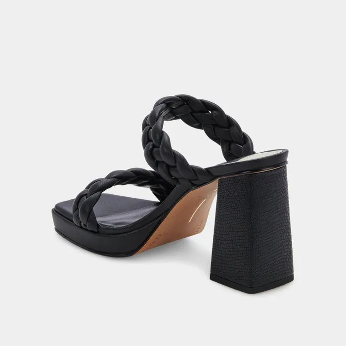 Heels Shop Dolce Vita Ashby Platform Heels Black Stella Black Stella Heeled Sandals Black Stella