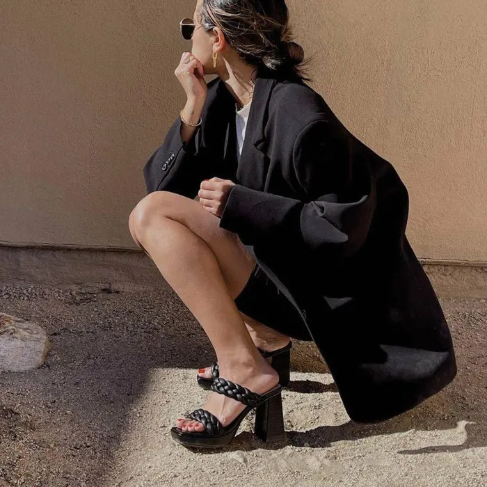 Heels Shop Dolce Vita Ashby Platform Heels Black Stella Black Stella Heeled Sandals Black Stella