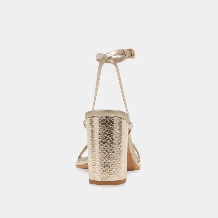 Heels Shop Dolce Vita Barly Heels Light Gold Metallic Leather Light Gold Metallic Leather