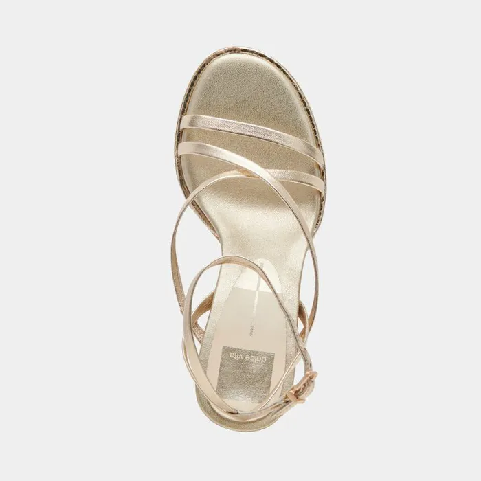Heels Shop Dolce Vita Barly Heels Light Gold Metallic Leather Light Gold Metallic Leather