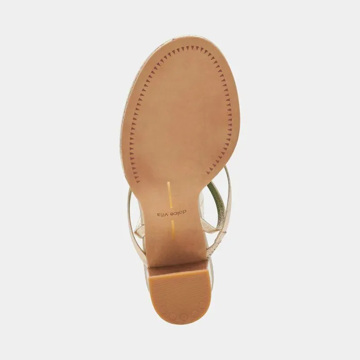 Heels Shop Dolce Vita Barly Heels Light Gold Metallic Leather Light Gold Metallic Leather