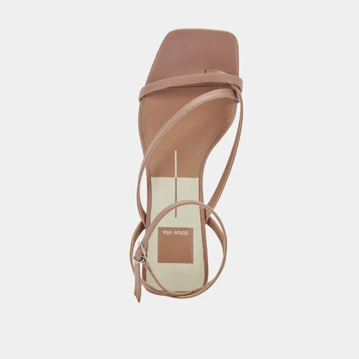 Heels Shop Dolce Vita Baylor Heels Cafe Leather Cafe Leather Heeled Sandals Cafe Leather