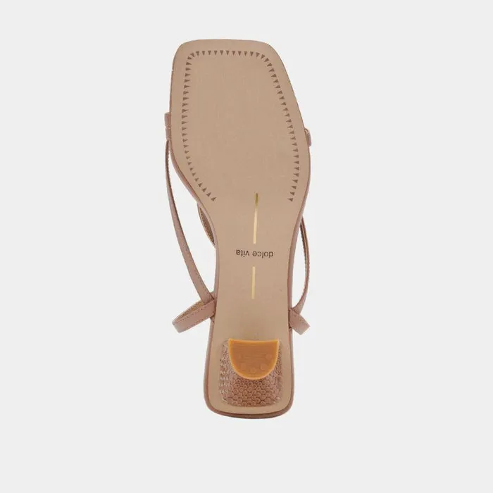 Heels Shop Dolce Vita Baylor Heels Cafe Leather Cafe Leather Heeled Sandals Cafe Leather