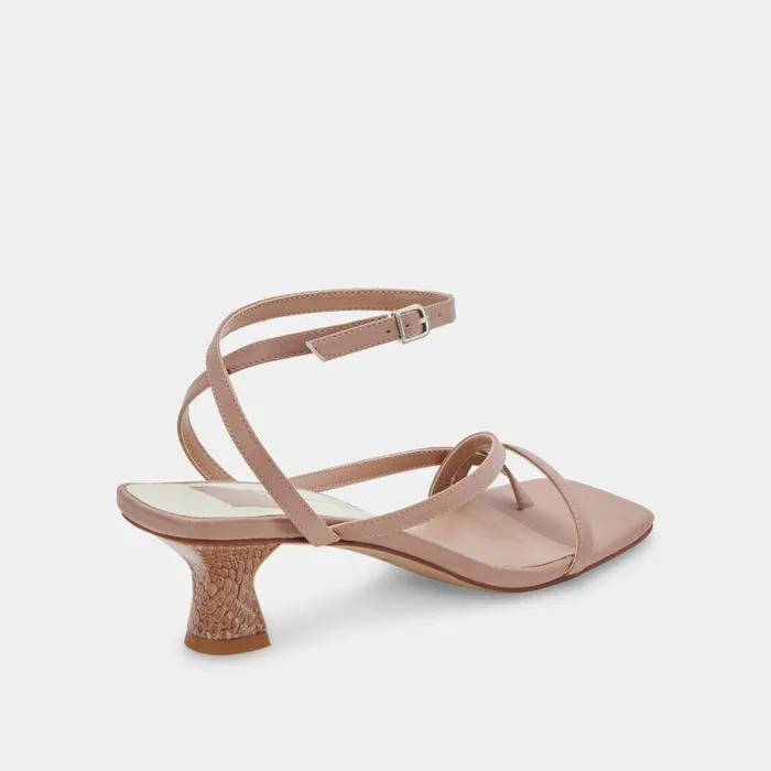 Heels Shop Dolce Vita Baylor Heels Cafe Leather Cafe Leather Heeled Sandals Cafe Leather