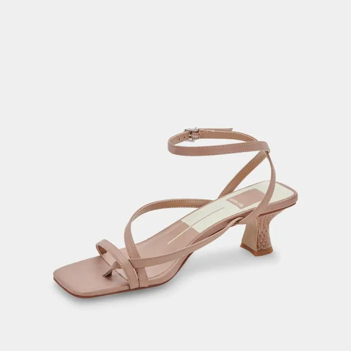 Heels Shop Dolce Vita Baylor Heels Cafe Leather Cafe Leather Heeled Sandals Cafe Leather
