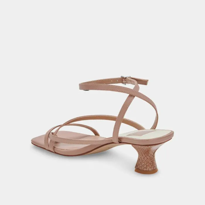 Heels Shop Dolce Vita Baylor Heels Cafe Leather Cafe Leather Heeled Sandals Cafe Leather