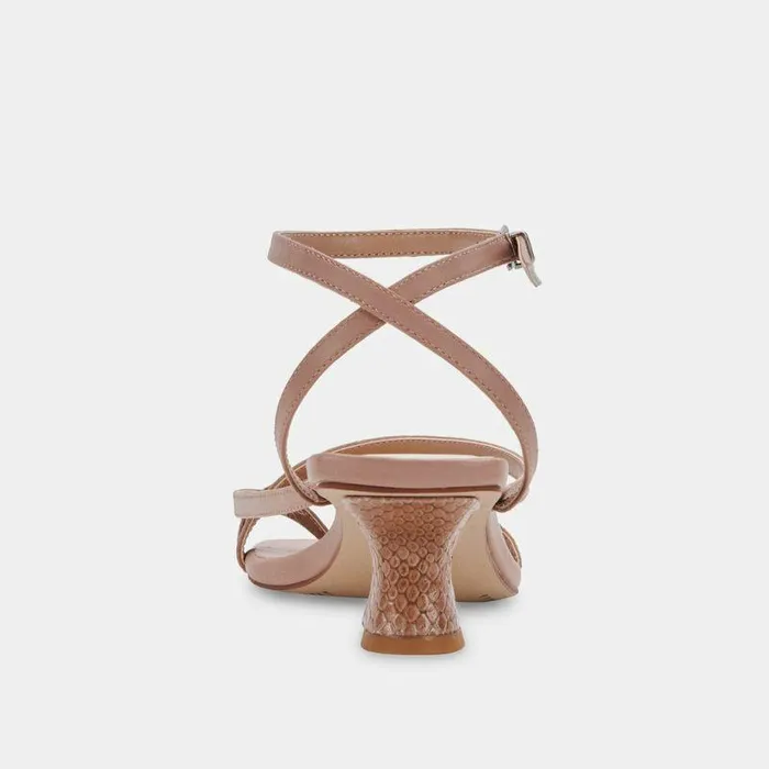 Heels Shop Dolce Vita Baylor Heels Cafe Leather Cafe Leather Heeled Sandals Cafe Leather