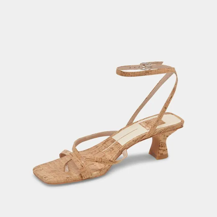 Heels Shop Dolce Vita Baylor Heels Natural Cork Stella Natural Cork Heeled Sandals Natural Cork