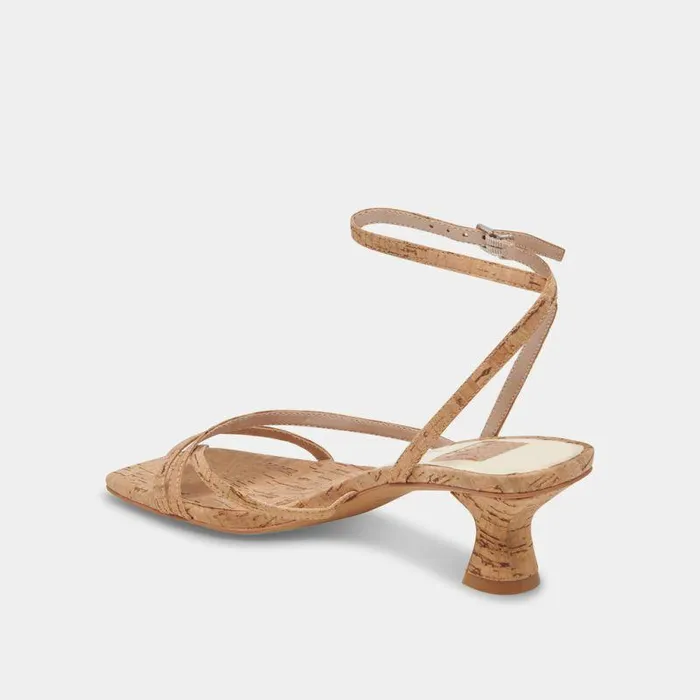 Heels Shop Dolce Vita Baylor Heels Natural Cork Stella Natural Cork Heeled Sandals Natural Cork