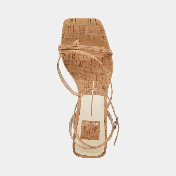 Heels Shop Dolce Vita Baylor Heels Natural Cork Stella Natural Cork Heeled Sandals Natural Cork