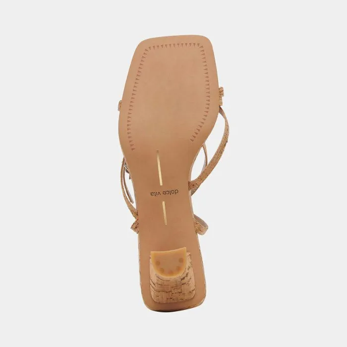 Heels Shop Dolce Vita Baylor Heels Natural Cork Stella Natural Cork Heeled Sandals Natural Cork